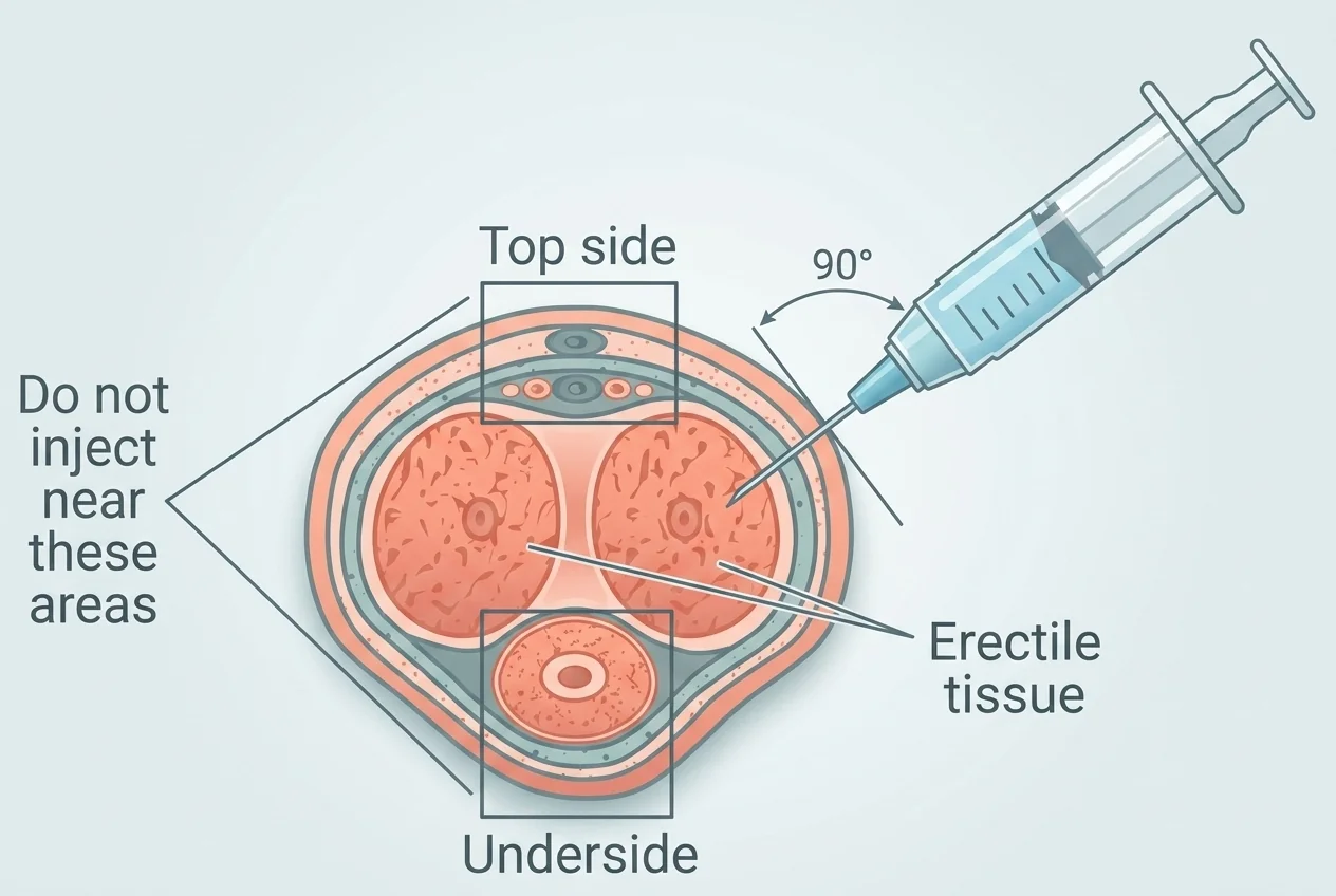 Injection therapy for erectile dysfunction